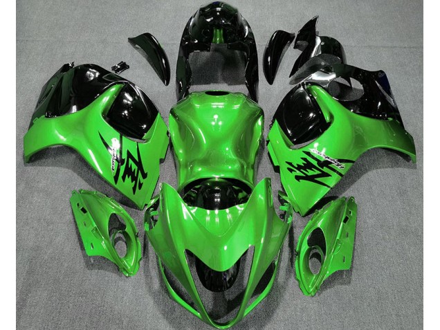 2008-2019 Gloss Green and Black Suzuki GSXR 1300 Fairings 2008-2019 Gloss Green and Black Suzuki GSXR 1300 Fairings