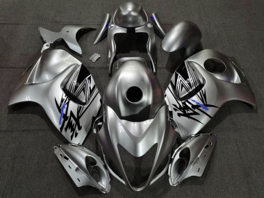 2008-2019 Liquid Silver & Blue Suzuki GSXR 1300 Fairings