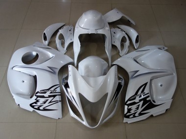 2008-2019 White Suzuki GSXR 1300 Fairings