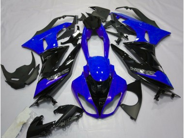 2009-2012 Gloss Blue and Black Kawasaki ZX6R Fairings