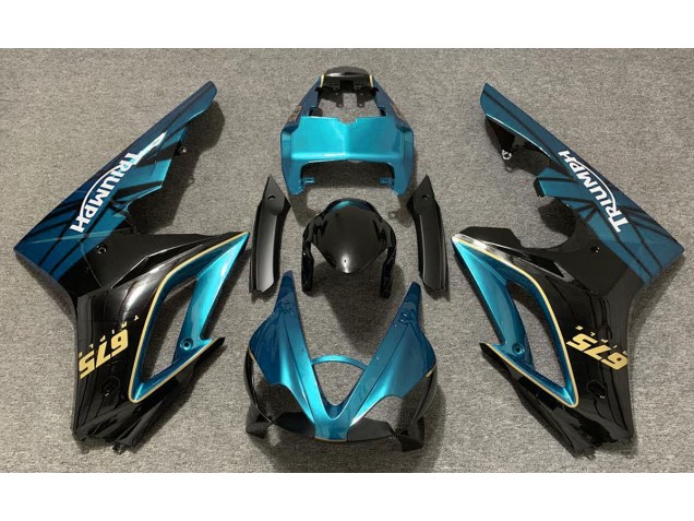 2009-2012 Gloss Light Blue and Black Triumph Daytona 675 Fairings 2009-2012 Gloss Light Blue and Black Triumph Daytona 675 Fairings