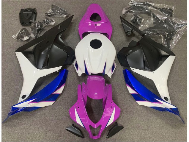 2009-2012 Gloss Pink White and Blue Honda CBR600RR Fairings 2009-2012 Gloss Pink White and Blue Honda CBR600RR Fairings