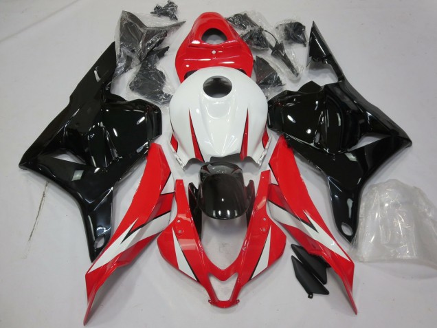 2009-2012 Gloss Red White and Black Honda CBR600RR Fairings 2009-2012 Gloss Red White and Black Honda CBR600RR Fairings