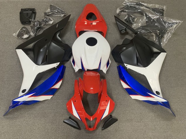 2009-2012 Gloss Red blue and White Honda CBR600RR Fairings 2009-2012 Gloss Red blue and White Honda CBR600RR Fairings