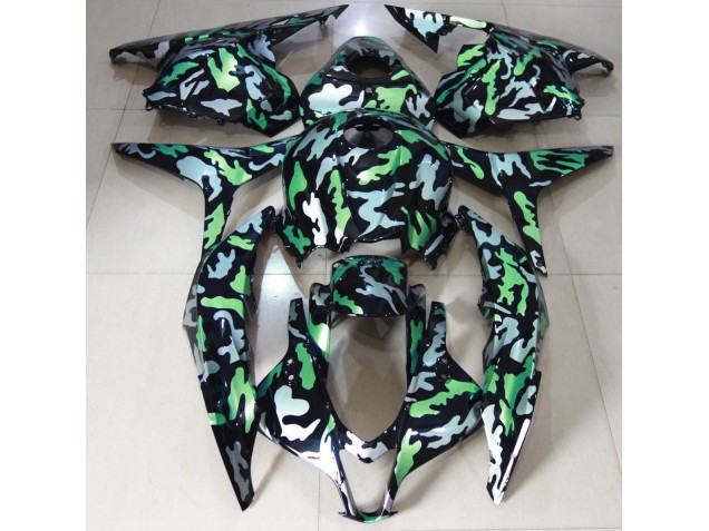 2009-2012 Green Snow Camo Honda CBR600RR Fairings