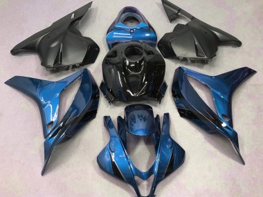 2009-2012 Light Blue with Black Honda CBR600RR Fairings
