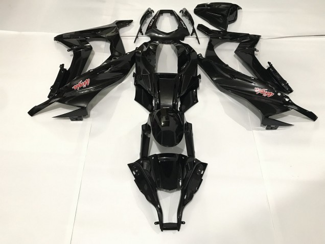2009-2012 Metallic Black Kawasaki ZX6R Fairings 2009-2012 Metallic Black Kawasaki ZX6R Fairings