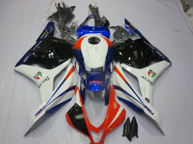 2009-2012 Orange and Blue Honda CBR600RR Fairings