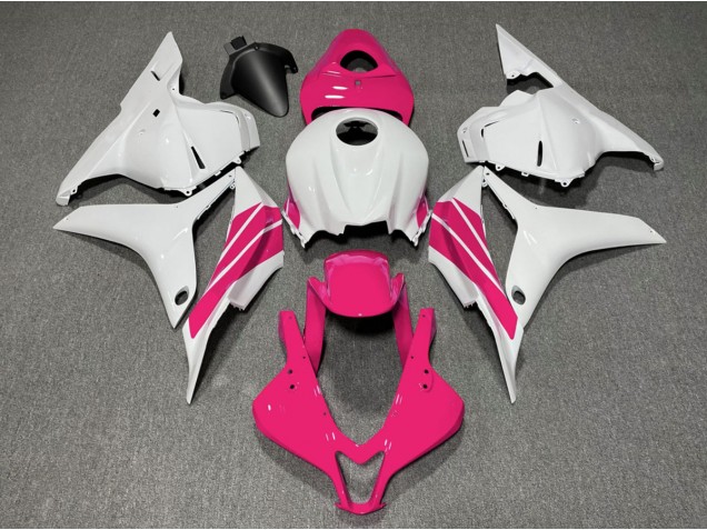 2009-2012 Pink and White Side Stripe Honda CBR600RR Fairings