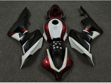 2009-2012 Racing Red and Black Honda CBR600RR Fairings