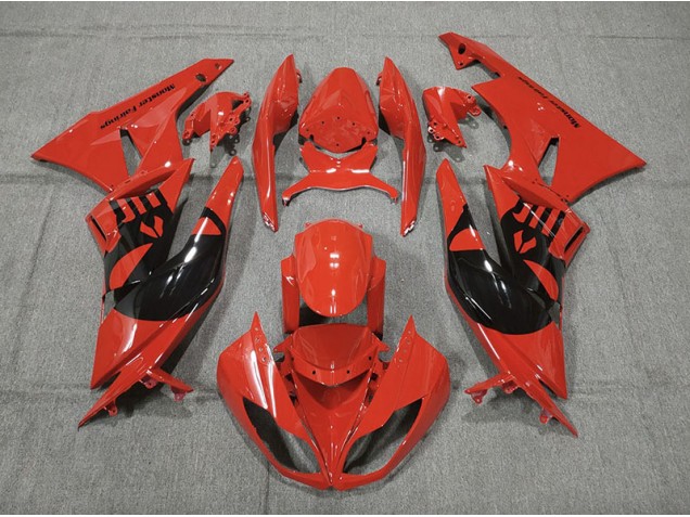 2009-2012 Red Punisher Kawasaki ZX6R Fairings