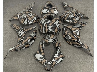 2009-2012 Tan and Silver Camo Honda CBR600RR Fairings