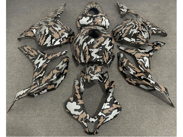 2009-2012 Tan and Silver Camo Honda CBR600RR Fairings