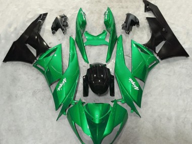 2009-2012 Vibrant Green Gloss Kawasaki ZX6R Fairings