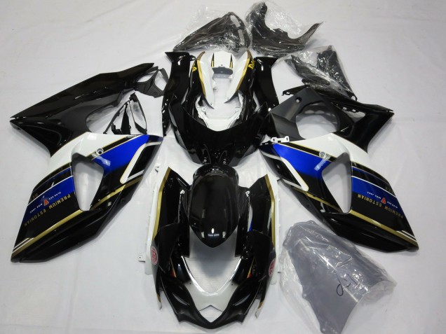 2009-2016 Blue and Gold Suzuki GSXR 1000 Fairings 2009-2016 Blue and Gold Suzuki GSXR 1000 Fairings
