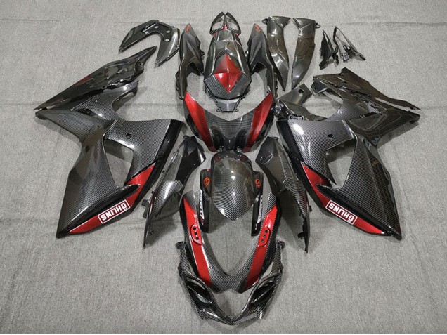 2009-2016 Carbon Fiber Red Suzuki GSXR 1000 Fairings 2009-2016 Carbon Fiber Red Suzuki GSXR 1000 Fairings
