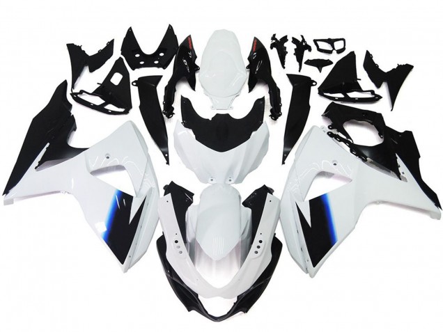 2009-2016 Gloss White and Black with Red Suzuki GSXR 1000 Fairings 2009-2016 Gloss White and Black with Red Suzuki GSXR 1000 Fairings