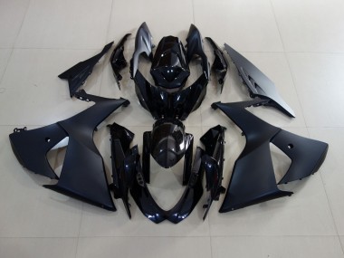 2009-2016 Matte Black and Gloss Black Suzuki GSXR 1000 Fairings