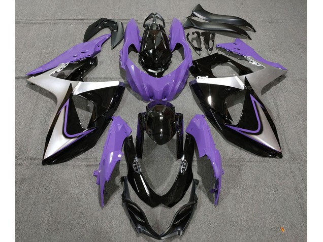 2009-2016 Purple Silver and Black Suzuki GSXR 1000 Fairings 2009-2016 Purple Silver and Black Suzuki GSXR 1000 Fairings