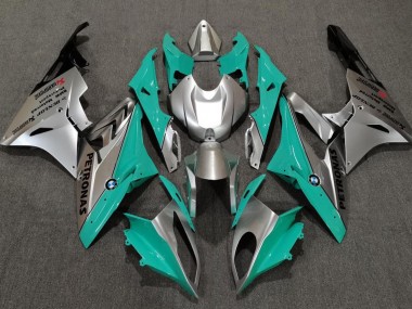 2009-2018 Teal and Silver BMW S1000RR Fairings