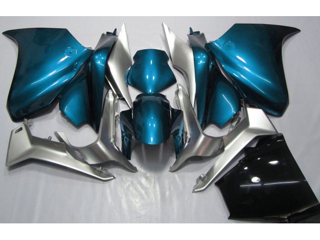 2010-2013 Light Blue and Silver Honda VFR1200 Fairings 2010-2013 Light Blue and Silver Honda VFR1200 Fairings