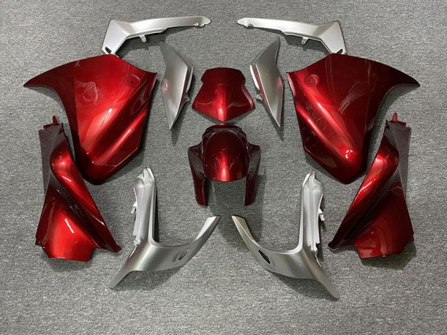2010-2013 Red and Silver Honda VFR1200 Fairings 2010-2013 Red and Silver Honda VFR1200 Fairings