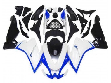 2010-2015 Gloss White & Blue Aprilia RSV4 1000 Fairings