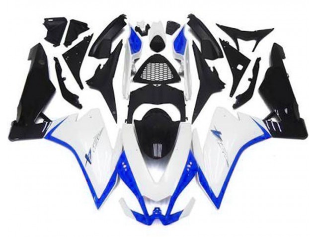 2010-2015 Gloss White & Blue Aprilia RSV4 1000 Fairings 2010-2015 Gloss White & Blue Aprilia RSV4 1000 Fairings