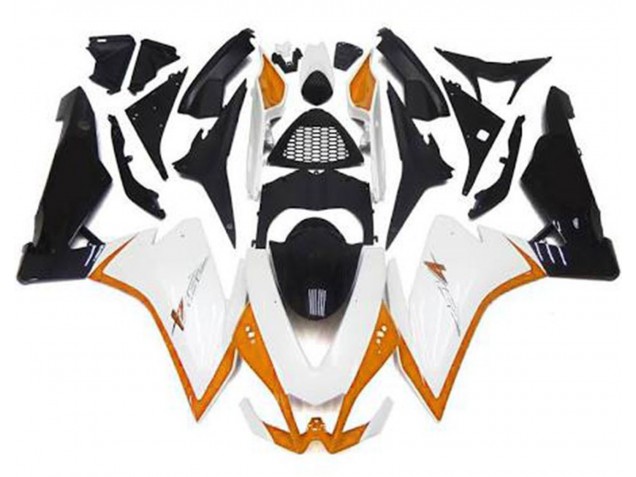 2010-2015 Gloss White & Orange Aprilia RSV4 1000 Fairings 2010-2015 Gloss White & Orange Aprilia RSV4 1000 Fairings