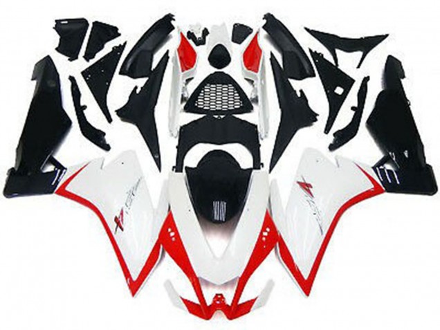 2010-2015 Gloss White & Red Aprilia RSV4 1000 Fairings 2010-2015 Gloss White & Red Aprilia RSV4 1000 Fairings