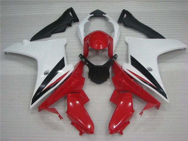 2011-2012 White Red and Black Honda CBR600F Fairings