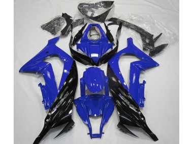 2011-2015 Gloss Blue and Black Kawasaki ZX10R Fairings