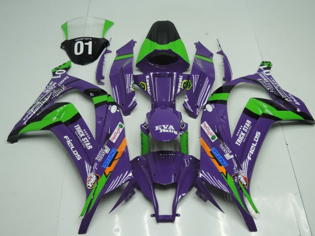 2011-2015 OEM Style Purple Kawasaki ZX10R Fairings 2011-2015 OEM Style Purple Kawasaki ZX10R Fairings