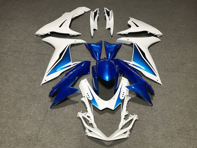 2011-2020 Blue White Custom Suzuki GSXR 600-750 Fairings 2011-2020 Blue White Custom Suzuki GSXR 600-750 Fairings