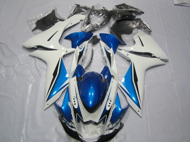 2011-2020 Light Blue and White Suzuki GSXR 600-750 Fairings 2011-2020 Light Blue and White Suzuki GSXR 600-750 Fairings