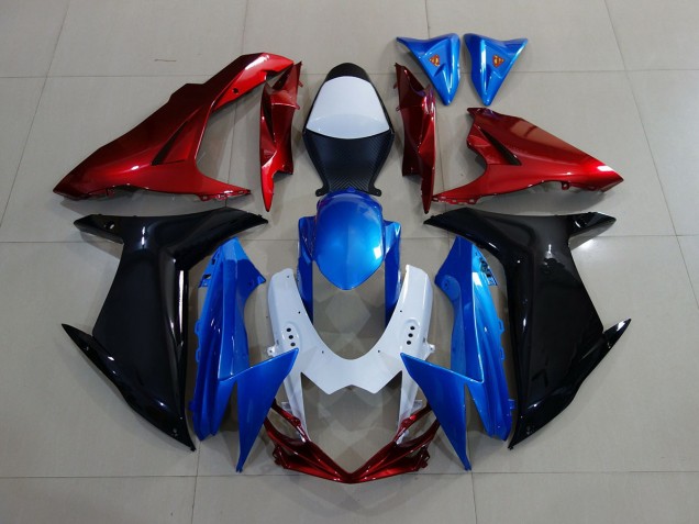 2011-2020 Blue / Black / Red Suzuki GSXR 600-750 Fairings 2011-2020 Blue / Black / Red Suzuki GSXR 600-750 Fairings
