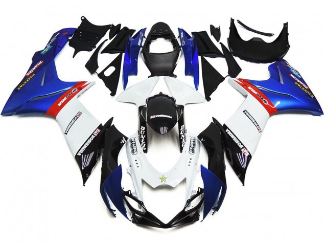 2011-2020 Custom with Blue and Red Suzuki GSXR 600-750 Fairings 2011-2020 Custom with Blue and Red Suzuki GSXR 600-750 Fairings