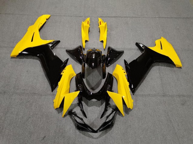 2011-2020 Gloss Yellow and Black Suzuki GSXR 600-750 Fairings 2011-2020 Gloss Yellow and Black Suzuki GSXR 600-750 Fairings
