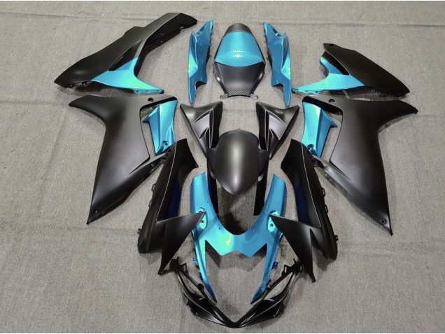 2011-2020 Light Blue and Matte Black Suzuki GSXR 600-750 Fairings 2011-2020 Light Blue and Matte Black Suzuki GSXR 600-750 Fairings
