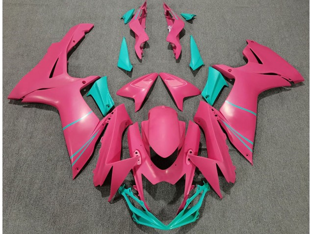 2011-2020 Matte Hot Pink and Teal Suzuki GSXR 600-750 Fairings 2011-2020 Matte Hot Pink and Teal Suzuki GSXR 600-750 Fairings