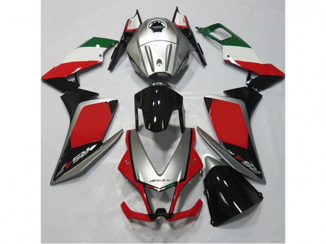 2012-2015 Silver and Red Aprilia RS4 125 Fairings 2012-2015 Silver and Red Aprilia RS4 125 Fairings