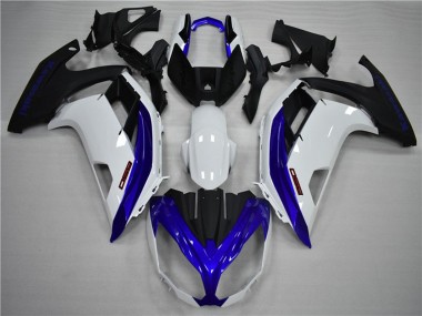 2012-2016 Blue and White Kawasaki Ninja 650R Fairings