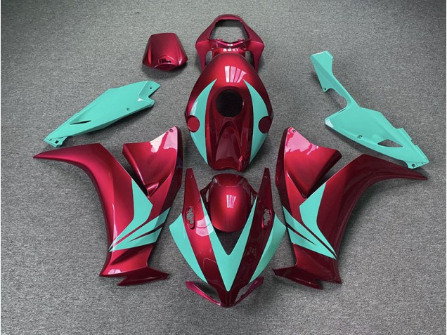 2012-2016 Gloss Red and Teal Honda CBR1000RR Fairings 2012-2016 Gloss Red and Teal Honda CBR1000RR Fairings