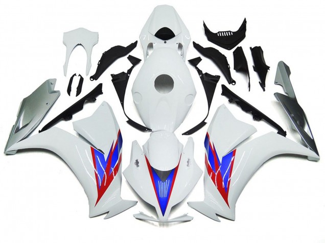 2012-2016 Gloss White and Silver Honda CBR1000RR Fairings 2012-2016 Gloss White and Silver Honda CBR1000RR Fairings