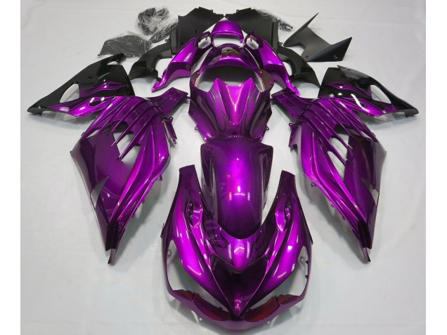 2012-2019 Mood Purple Gloss Kawasaki ZX14R Fairings 2012-2019 Mood Purple Gloss Kawasaki ZX14R Fairings