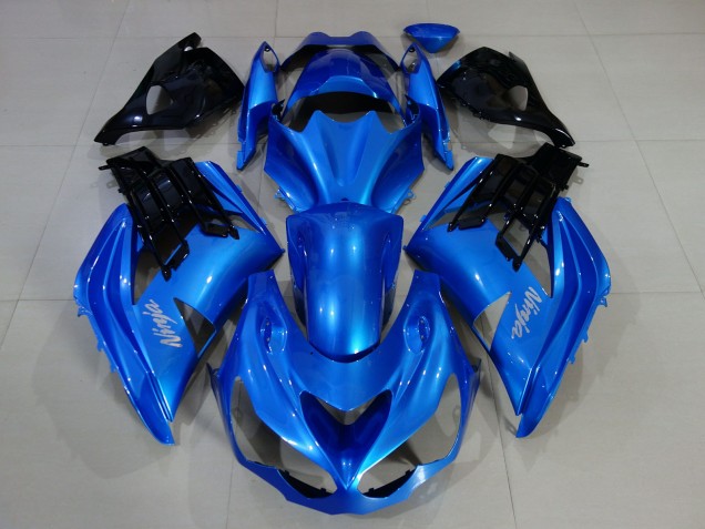 2012-2019 Vibrant Blue & Gloss Black Kawasaki ZX14R Fairings 2012-2019 Vibrant Blue & Gloss Black Kawasaki ZX14R Fairings