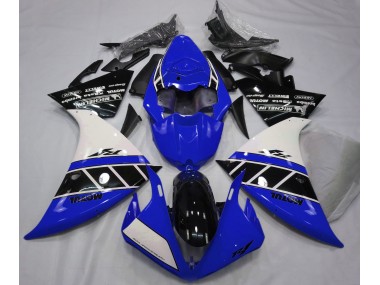 2013-2014 Gloss Blue White and Black Yamaha R1 Fairings