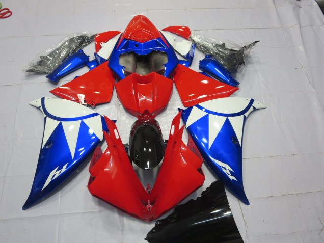 2013-2014 Red Blue and White Yamaha R1 Fairings 2013-2014 Red Blue and White Yamaha R1 Fairings