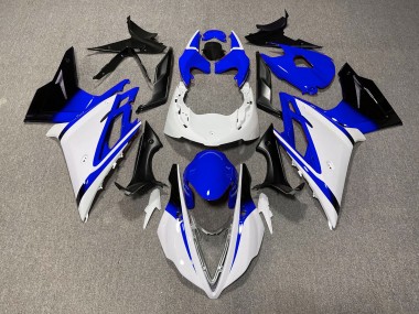 2013-2016 Gloss White and Blue Triumph Daytona 675 Fairings