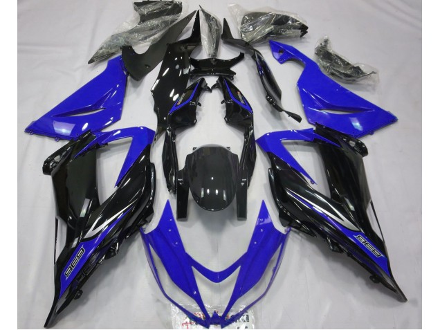 2013-2018 Black and Blue Kawasaki ZX6R Fairings 2013-2018 Black and Blue Kawasaki ZX6R Fairings